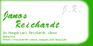 janos reichardt business card